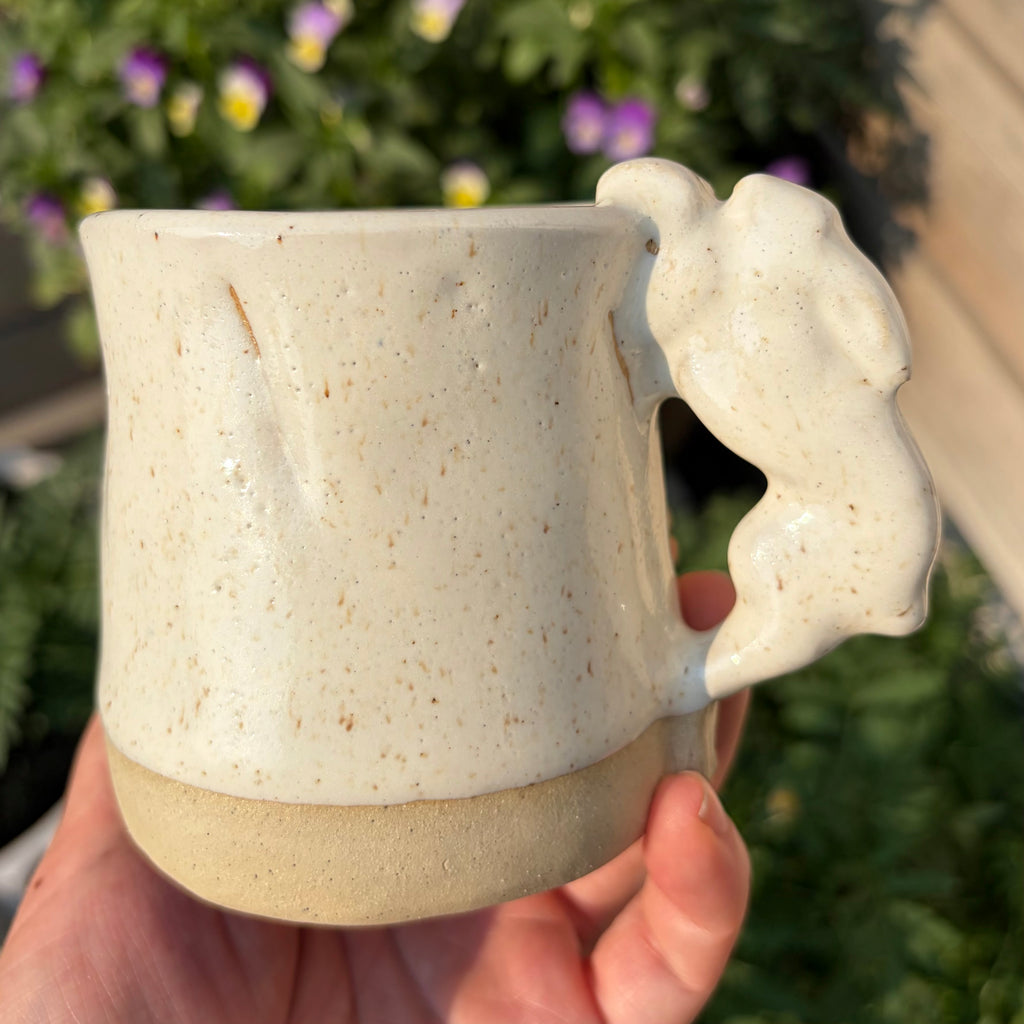 Speckled Cream Rabbit Mug