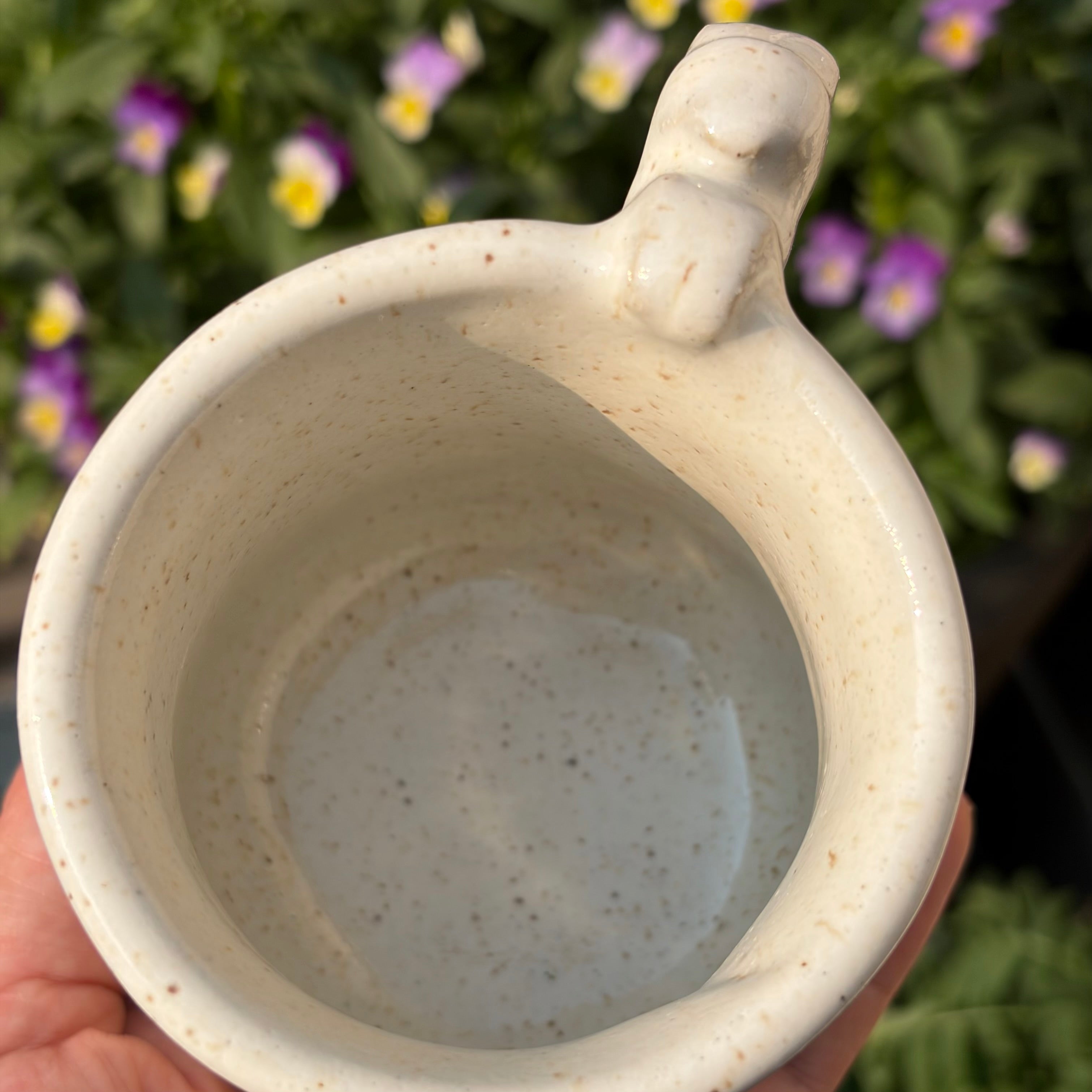 Speckled Cream Rabbit Mug