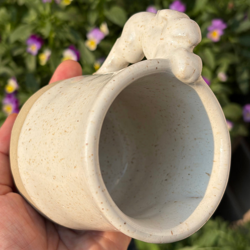 Speckled Cream Rabbit Mug